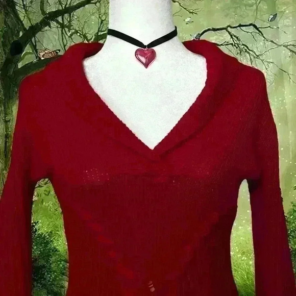 Vintage Old Navy Y2k Knitted Long Sleeve Sweater - Picture 2 of 11